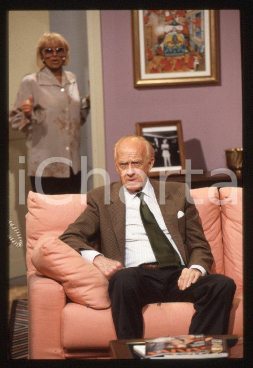 Fotografia d epoca originale 2000 ca CASA VIANELLO Raimondo VIANELLO Sandra MONDAINI 35mm vintage slide 14 1