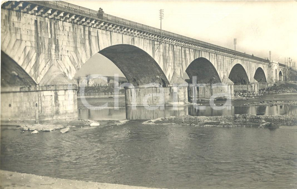 Cartolina originale da collezione 1915 ca VERONA Veduta del Ponte della Ferrovia *Cartolina animata FP NV 1