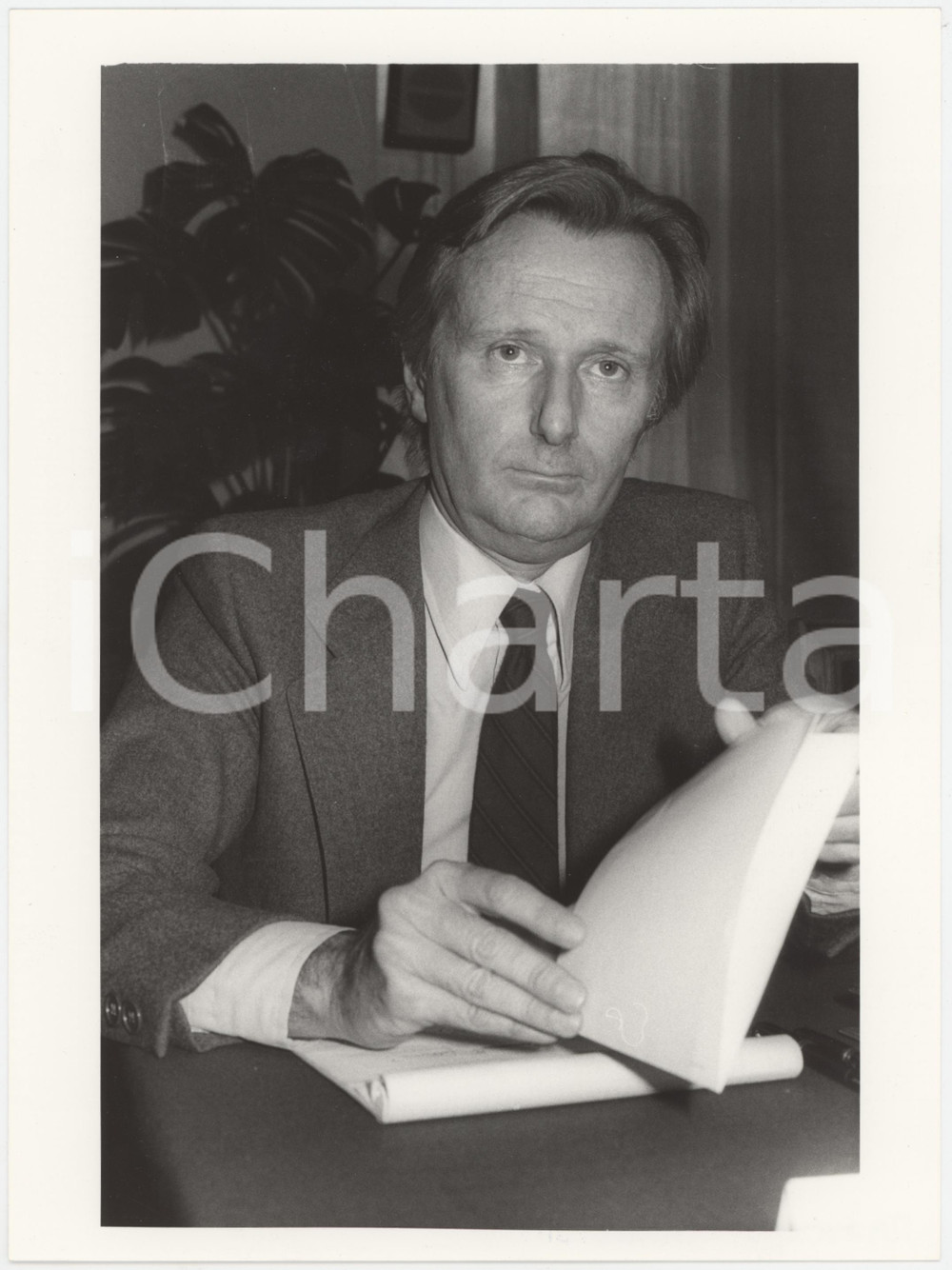 Fotografia d epoca originale 1985 ca ITALIA CULTURA  Cesare MAZZONIS  Ritratto Fotografia 1