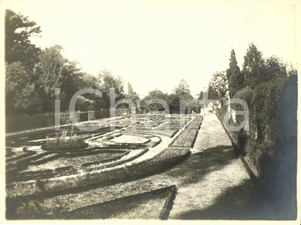 Fotografia d epoca originale 1929 STRA  VE Scorcio del giardino della Villa Reale PISANI Fotografia 1