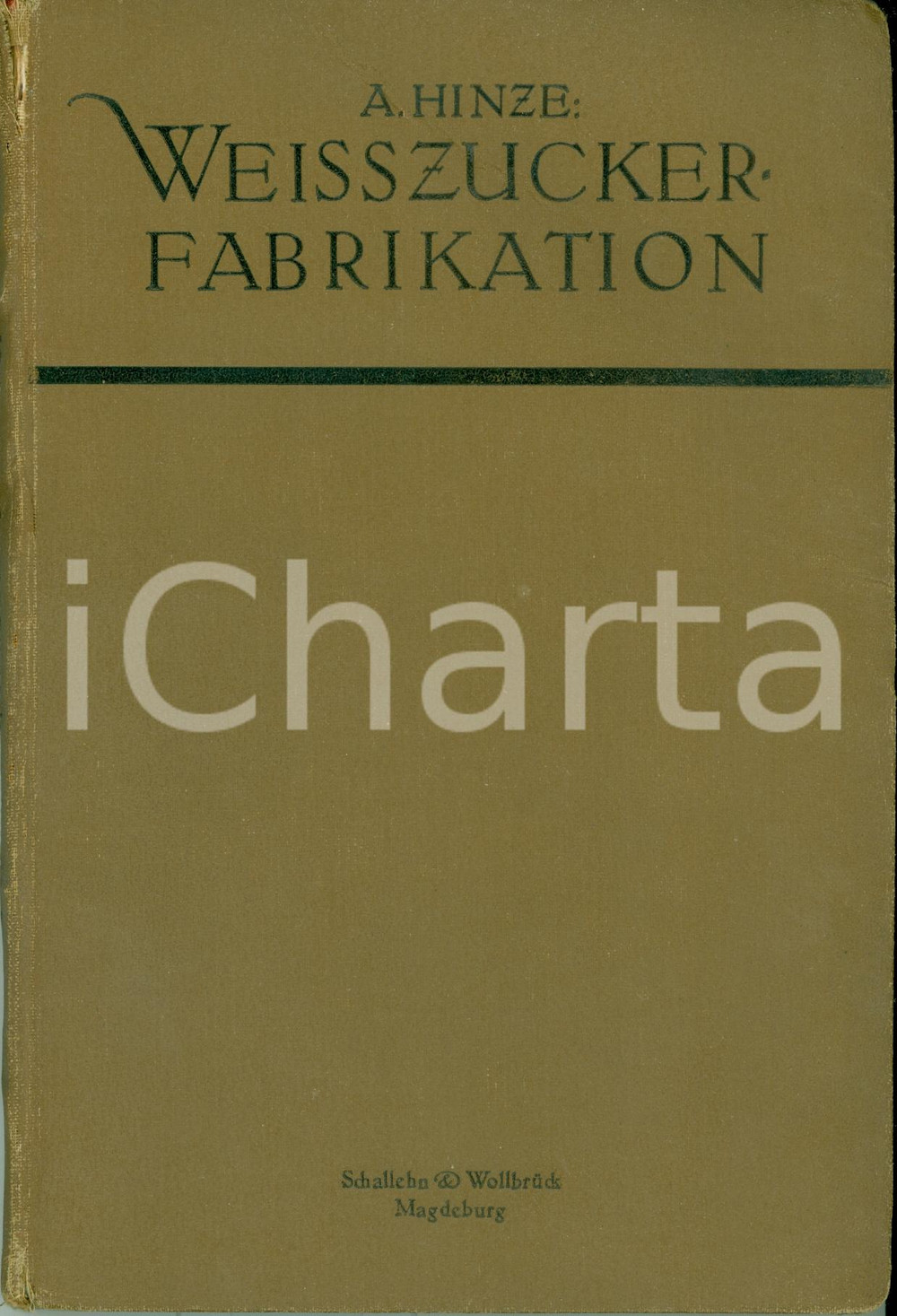 Libro, pubblicazione d epoca 1925 Adolf HINZE WeisszuckerHerstellung produzione zucchero ILLUSTRATO Volume 1