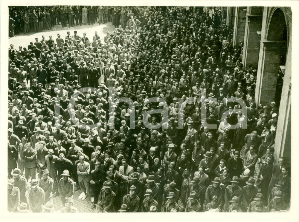 Fotografia d epoca originale 1932 ROMA LA SAPIENZA Commemorazione del 24 Maggio Fotografia 1