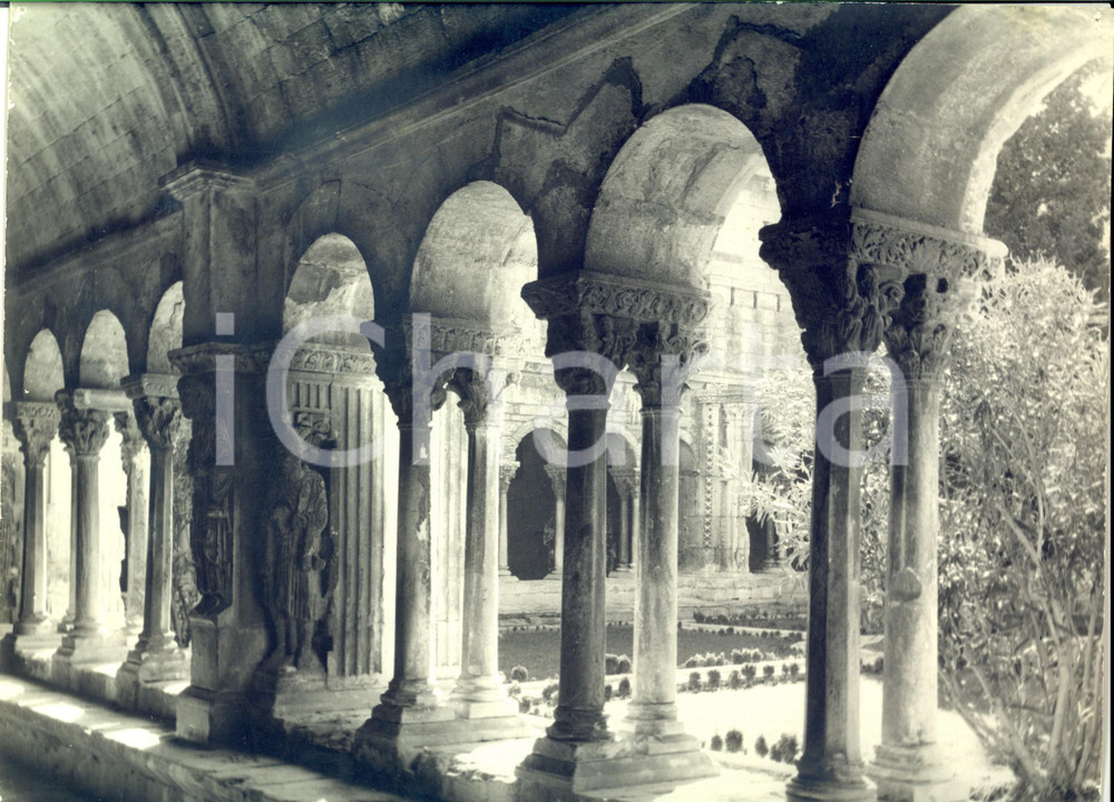 Fotografia d epoca originale 1960 ca ARLES F Chiostro di SAINTTROPHIME Foto ARTISTICA CHABASSUD 30x22 cm 1