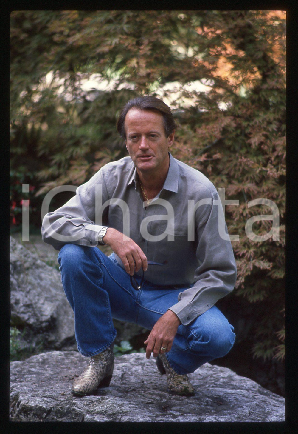 35mm vintage slide* 1990ca CINEMA Peter FONDA Ritratto dell'attore (2)