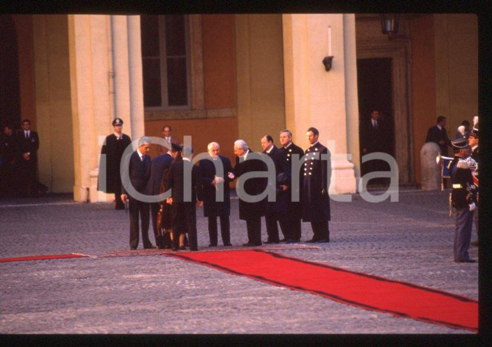 Fotografia d epoca originale 35mm vintage slide 1989 ROMA QUIRINALE Francesco COSSIGA Michail GORBACHEV 41 1