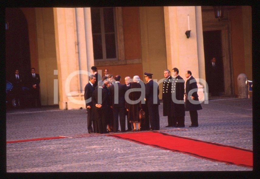 Fotografia d epoca originale 35mm vintage slide 1989 ROMA QUIRINALE Francesco COSSIGA Michail GORBACHEV 42 1