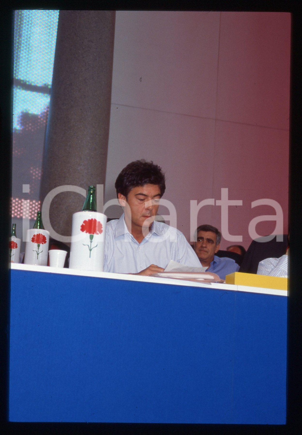 35mm vintage slide* 1991 BARI Claudio MARTELLI Congresso PSI (7)