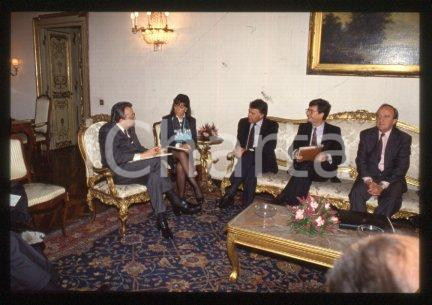 35mm vintage slide* 1988 ca ROME Felipe GONZALEZ and Giulio ANDREOTTI (7)