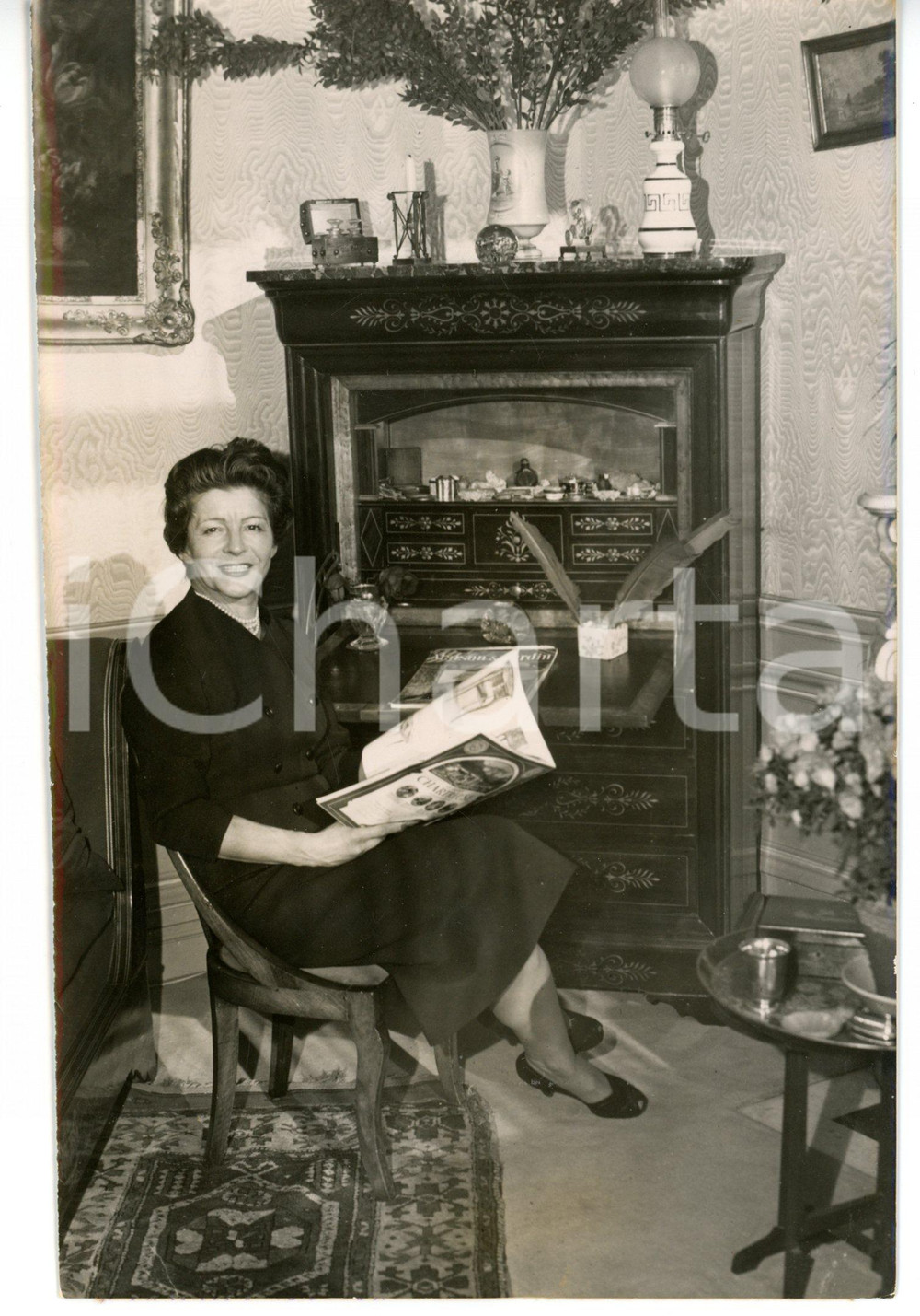 1953 PARIS Moglie di Jacques FOURCADE candidato presidente *Foto 12x18 cm