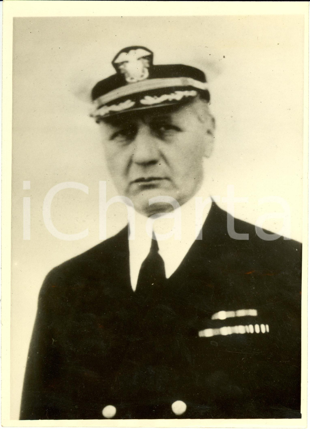 Fotografia d epoca originale 1930 ca WASHINGTON USA Captain WILLIAM WATTS, il piu giovane contrammiraglio 1