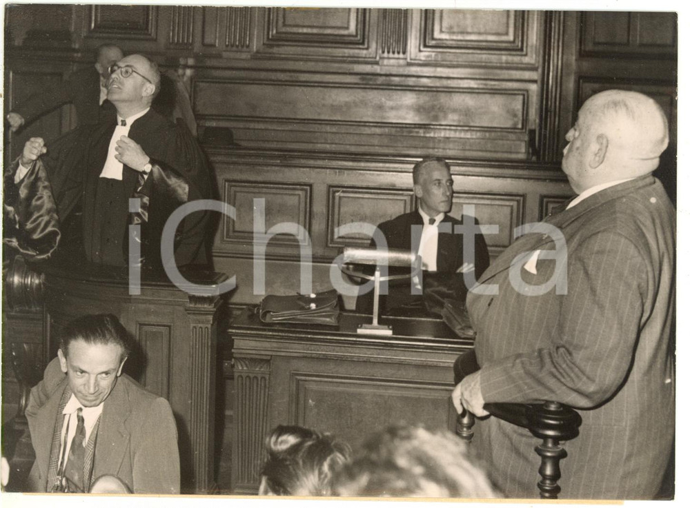 1953 PARIS Paul BAUDET avvocato di Pauline DUBUISSON accusata di omicidio *Foto