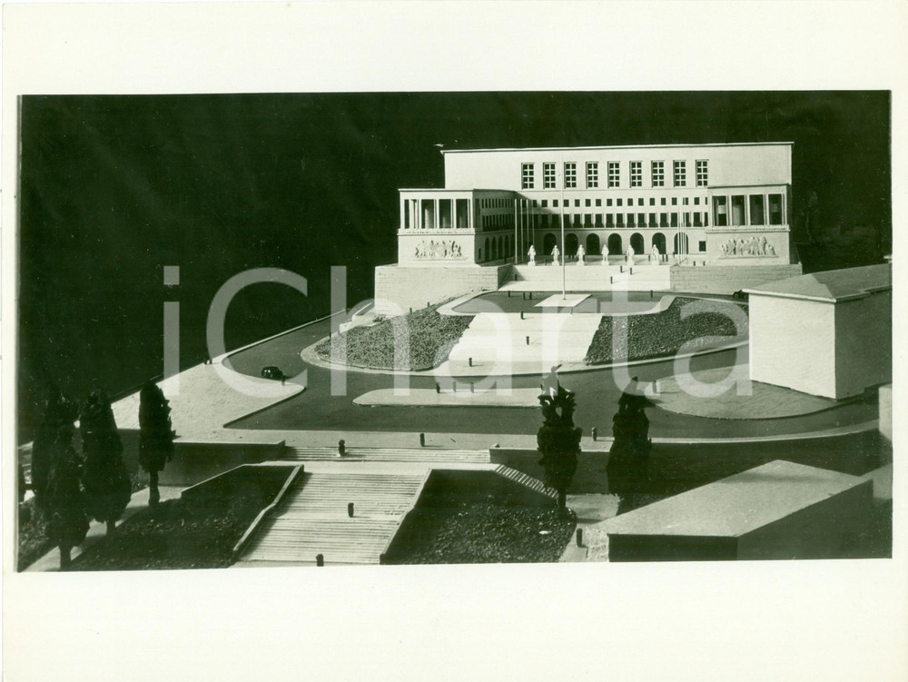 Fotografia d epoca originale 1938 ROMA Plastico CittÃ  Universitaria LA SAPIENZA Fotografia coeva 1