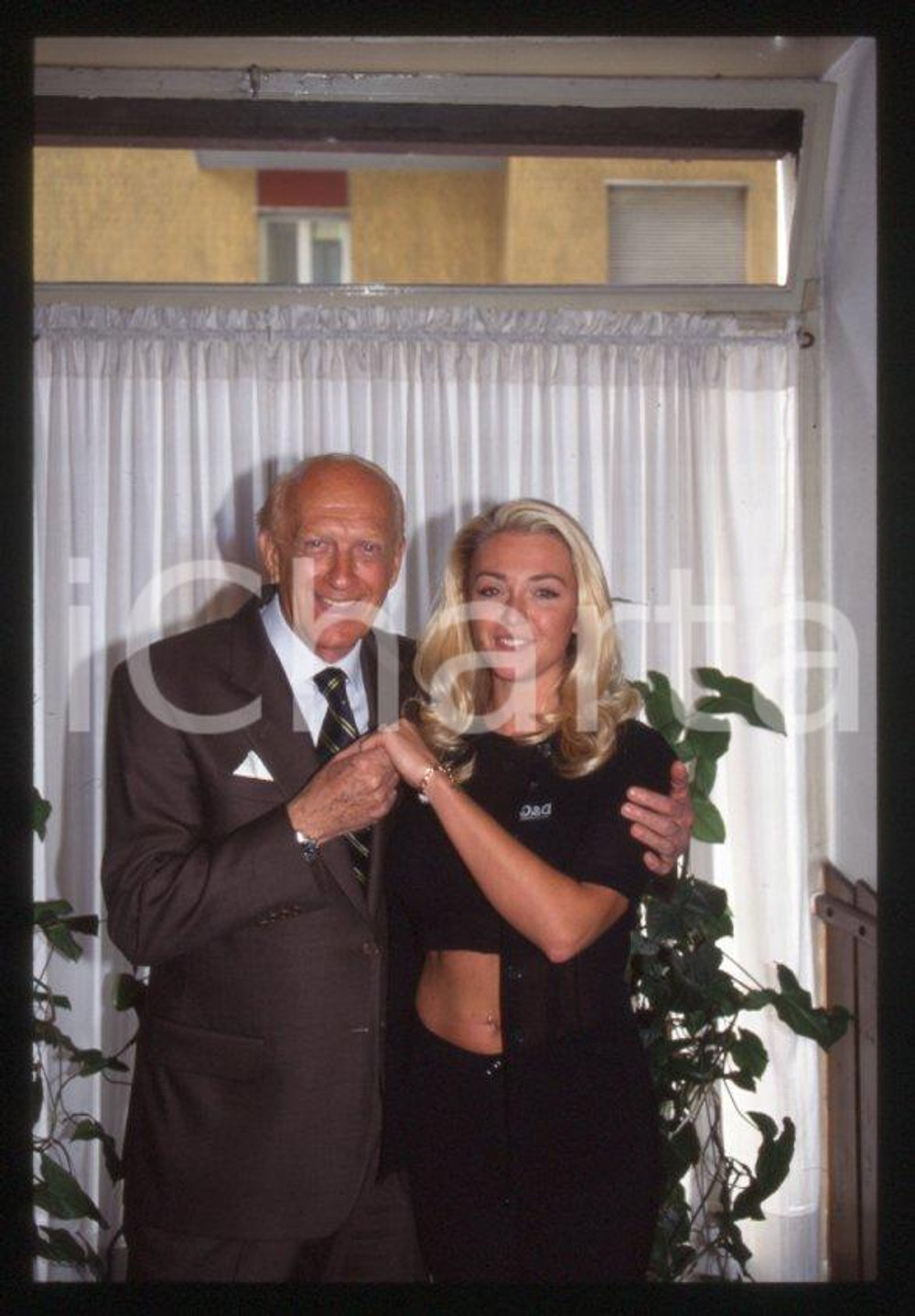 Fotografia d epoca originale 1996 MILANO Raimondo VIANELLO Paola BARALE 35mm vintage slide 15 1