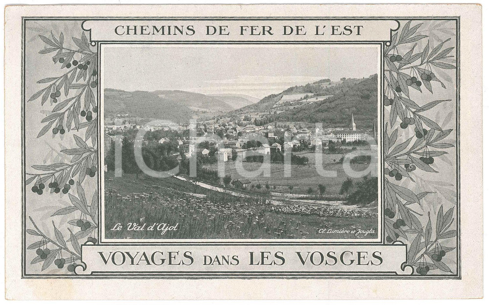 Materiale pubblicitario d’epoca 1915 ca FRANCE Chemins de Fer de l Est  Voyages dans les Vosges Brochure 1