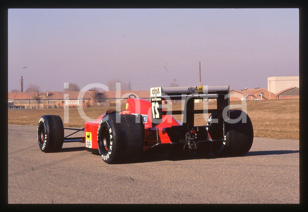 35mm vintage slide* 1989 FIORANO MODENESE FERRARI 640 F1 di Nigel MANSELL (2)