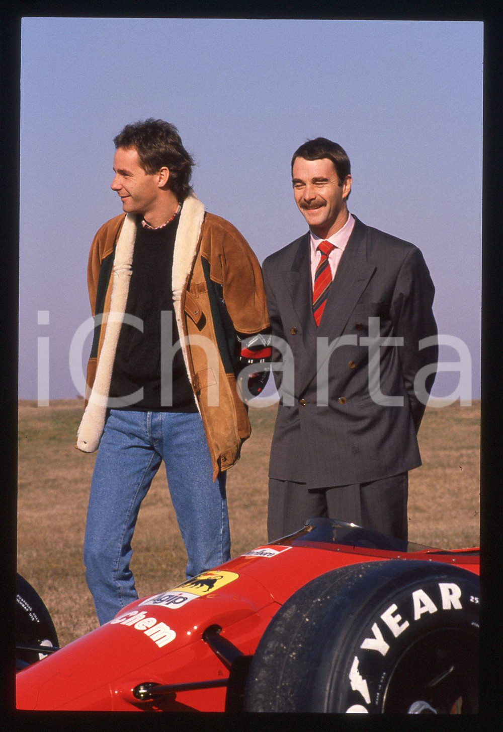 35mm vintage slide* 1989 FIORANO Nigel MANSELL Gerhard BERGER-FERRARI 640 F1 32