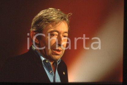 Fotografia d epoca originale 35mm vintage slide 1990 ca MUSIC Portrait of French musician Serge GAINSBOURG 3 1