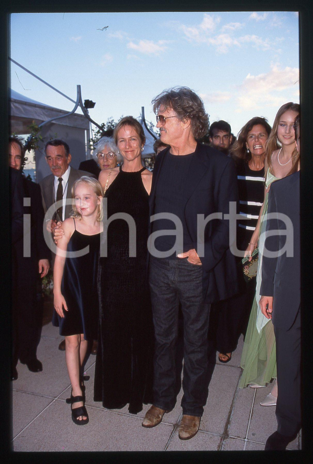 35mm vintage slide* 1998 VENEZIA - Kris KRISTOFFERSON Lisa MEYERS Luisa CONLON 2