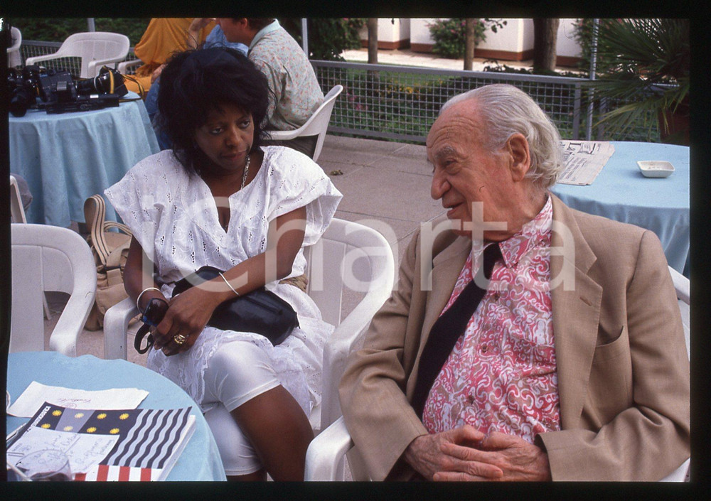 35mm vintage slide* 1990 ca VENEZIA Ruggero ORLANDO Ritratto (3)