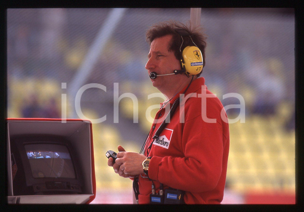 35mm vintage slide* 1995 F1 GP SAN MARINO Jean TODT Cronometrista al muretto