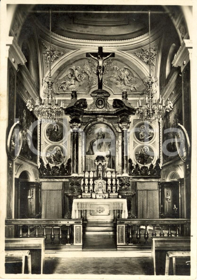 Cartolina originale da collezione 1941 BUSCA CN Altare Maggiore del convento dei cappuccini Cartolina FG VG 1