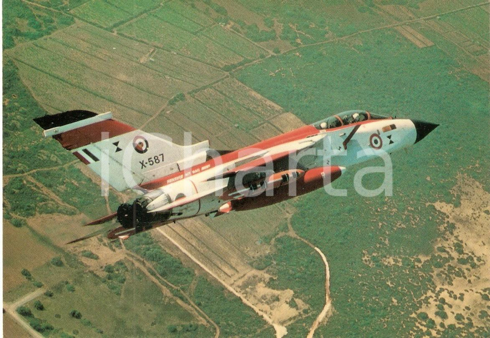 Cartolina originale da collezione 1975 ca AERONAUTICA MILITARE Aereo da combattimento MRCA Cartolina FG NV 1
