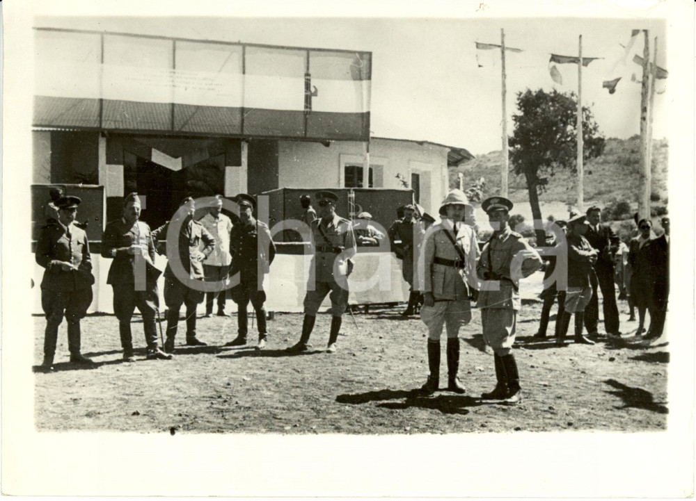 Fotografia d epoca originale 1938 CHESSADMEGA ERITREA A.O.I. MUSCARITOMAJOLI Colonnello Rassegna Zootecnica 1