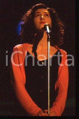 35mm vintage slide* 1988 SANREMO festival Singer-songwriter Andrea MIRO (1)