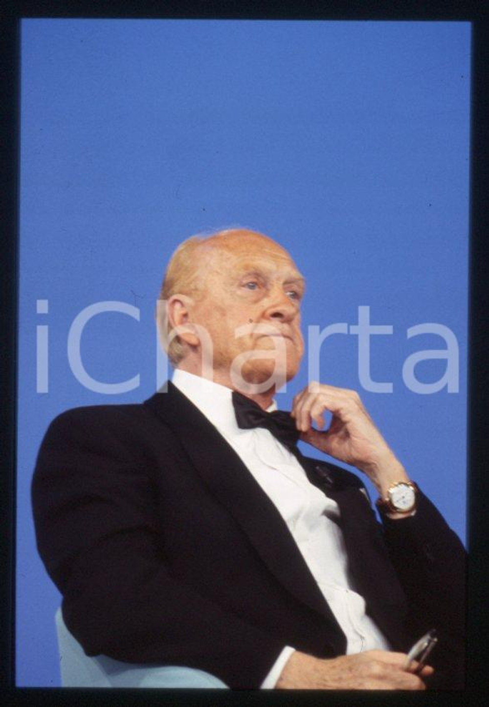 Fotografia d epoca originale Raimondo VIANELLO  CANALE 5  I TRE TENORI 1998 35mm vintage slide 7 1