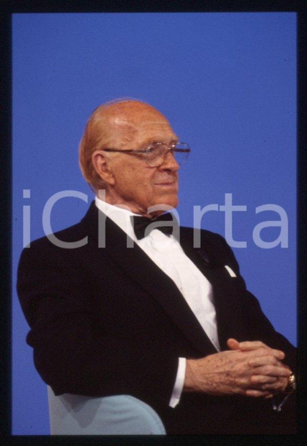 Fotografia d epoca originale Raimondo VIANELLO  CANALE 5  I TRE TENORI 1998 35mm vintage slide 8 1