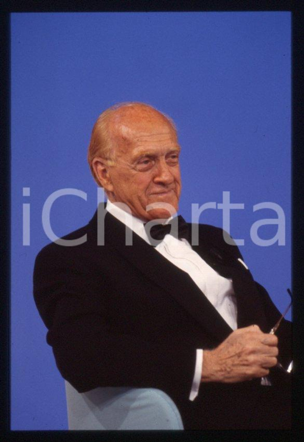 Fotografia d epoca originale Raimondo VIANELLO  CANALE 5  I TRE TENORI 1998 35mm vintage slide 11 1