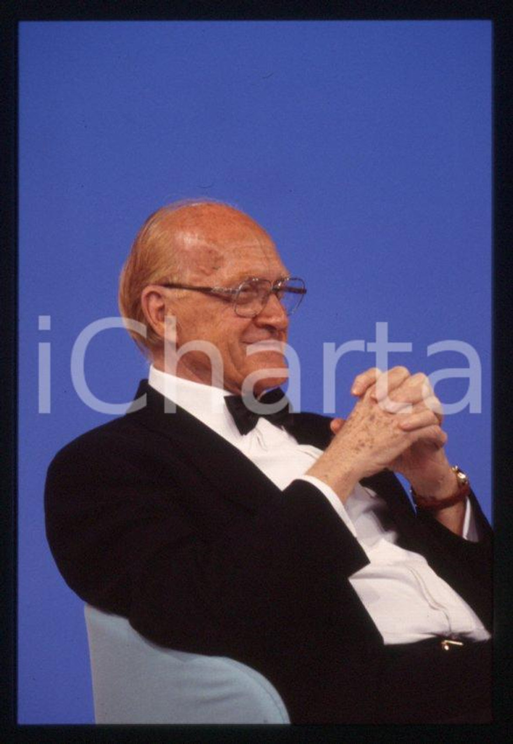 Fotografia d epoca originale Raimondo VIANELLO  CANALE 5  I TRE TENORI 1998 35mm vintage slide 12 1