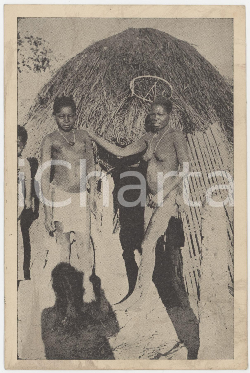 1950 ca CONGO RÃ©gion de Sampwe BASELA - NU ETHNIQUE Carte postale LAMMERETZ  Fotocartolina postale d'epoca.Non viaggiata.EDITORE: Lammeretz FAIR/discreto Piegatura all'angolo superiore destro, lievi aloni Formato: 15x10 cm originale e autentica 1