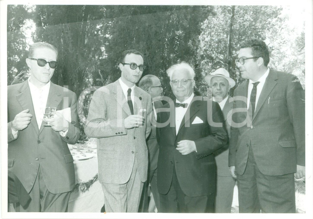 Fotografia d epoca originale 1961 CHIANCIANO TERME Francesco FLORA Premio di Poesia Narrativa Giornalismo 1