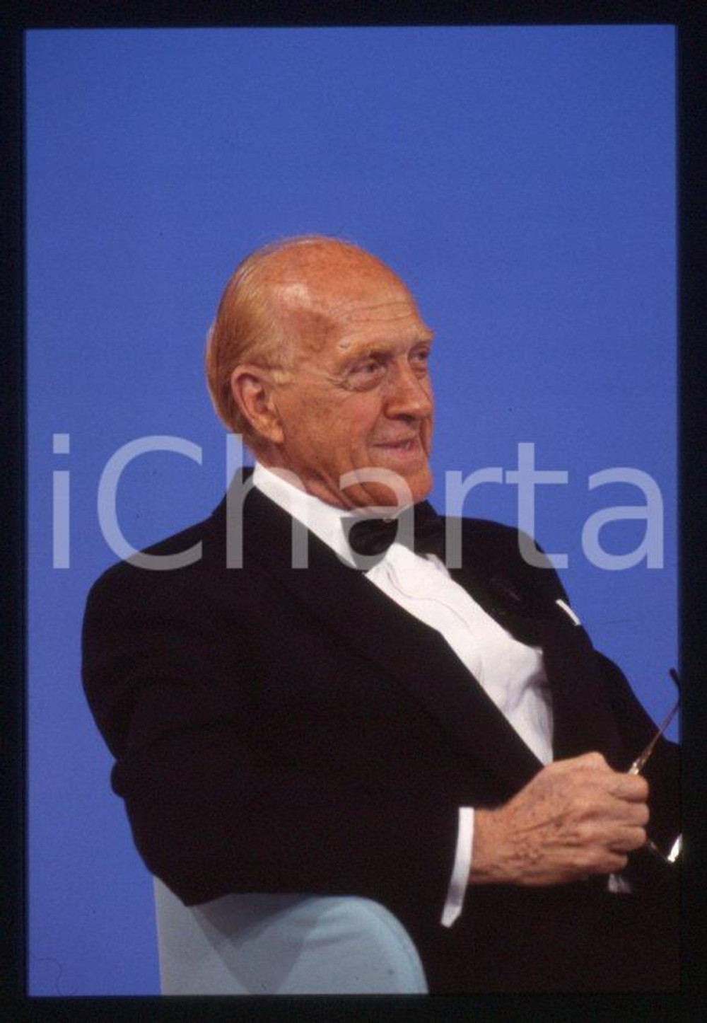 Fotografia d epoca originale Raimondo VIANELLO  CANALE 5  I TRE TENORI 1998 35mm vintage slide 16 1