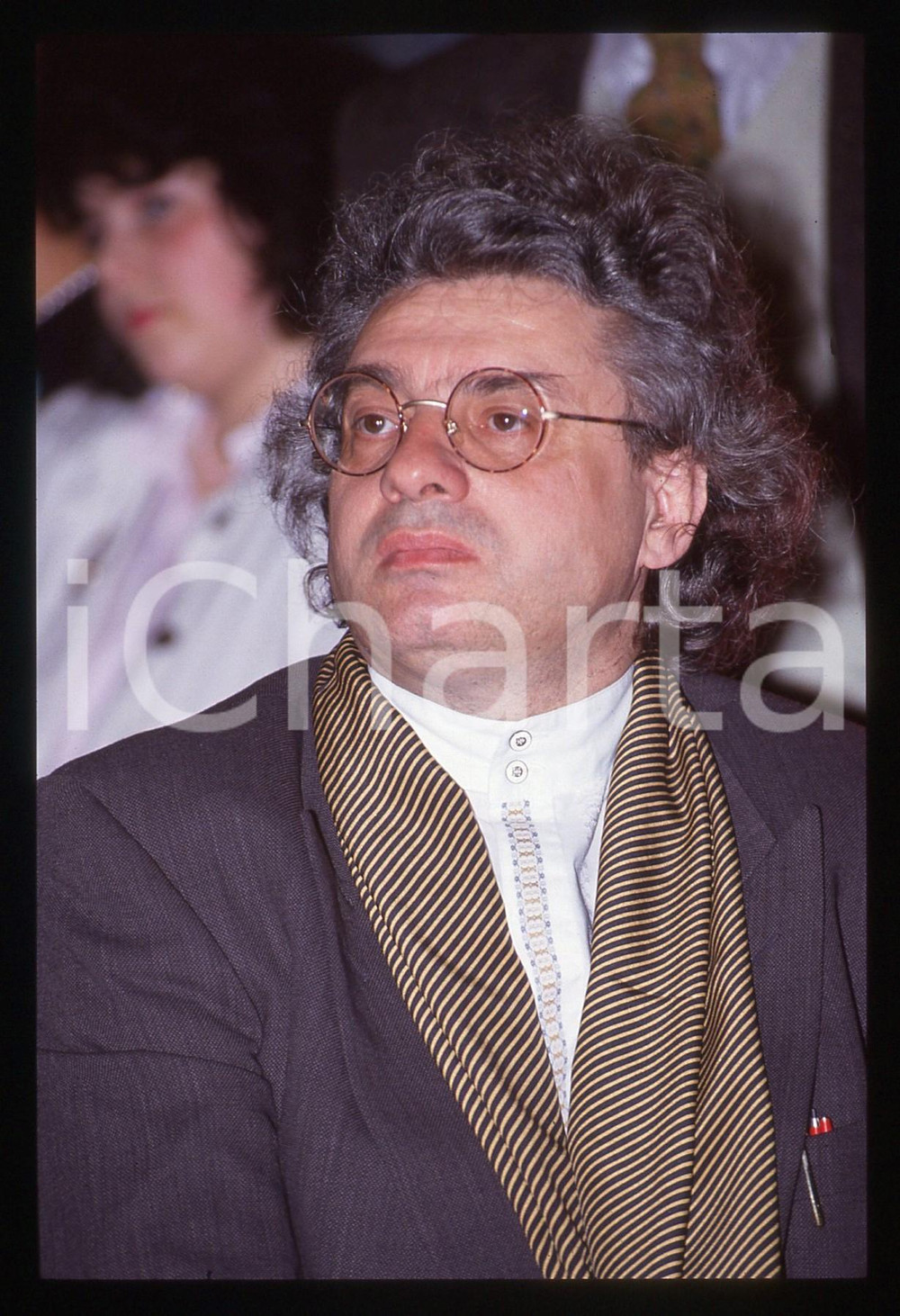 35mm vintage slide* 1990 ca COSTUME Mario BOTTA - Ritratto dell'architetto (2)