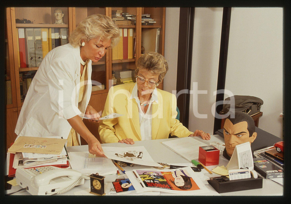 35mm vintage slide* 1992 MILANO - Patricia MARTINELLI e Luciana GIUSSANI