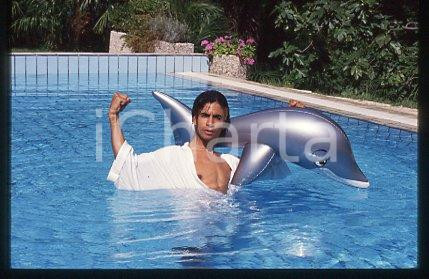 35mm vintage slide* 1987 ca MUSIC GEORGIO ALLENTINI African-American singer (38)