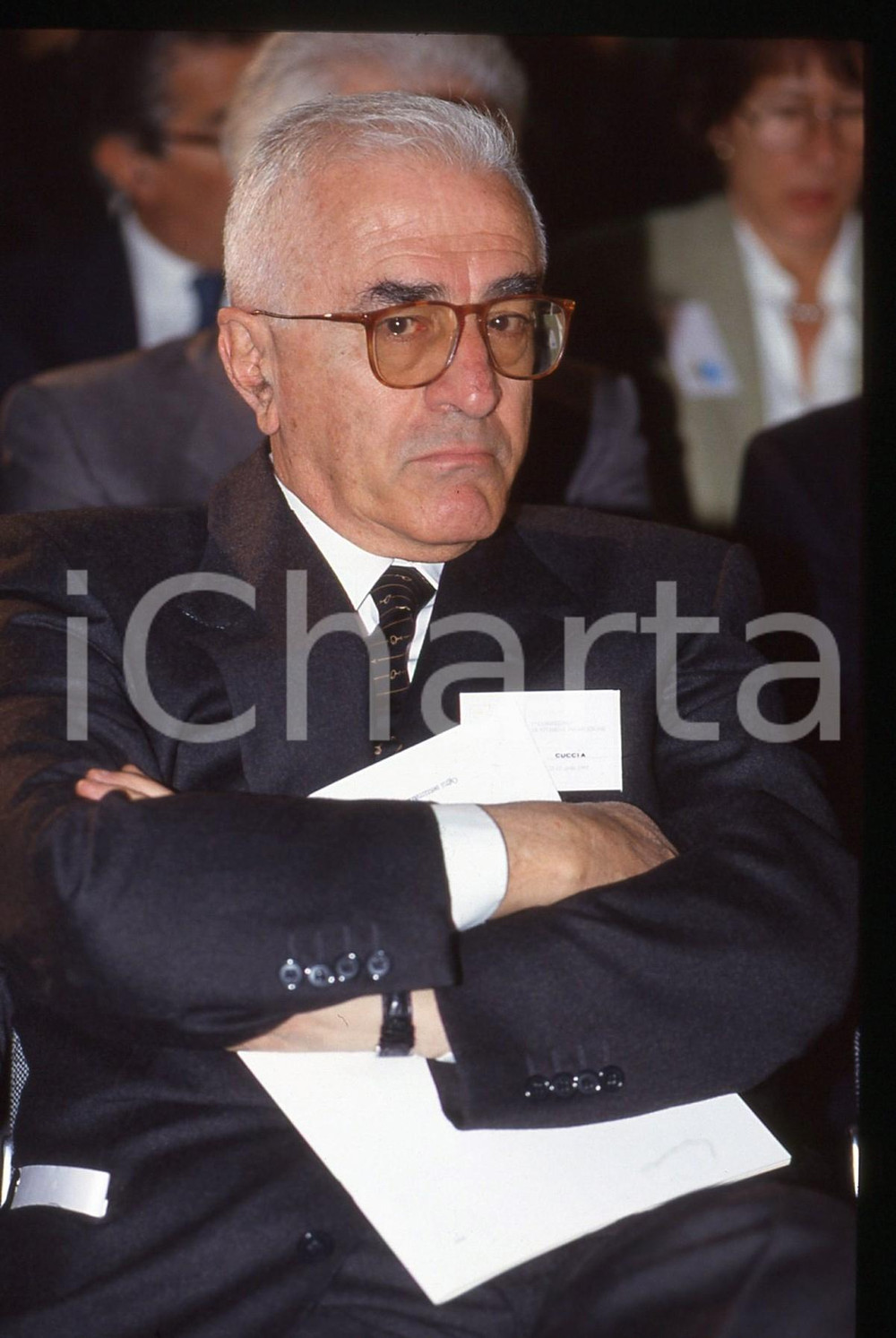 35mm vintage slide* 1993 ROMA Giuseppe CUCCIA ritratto del manager (11)