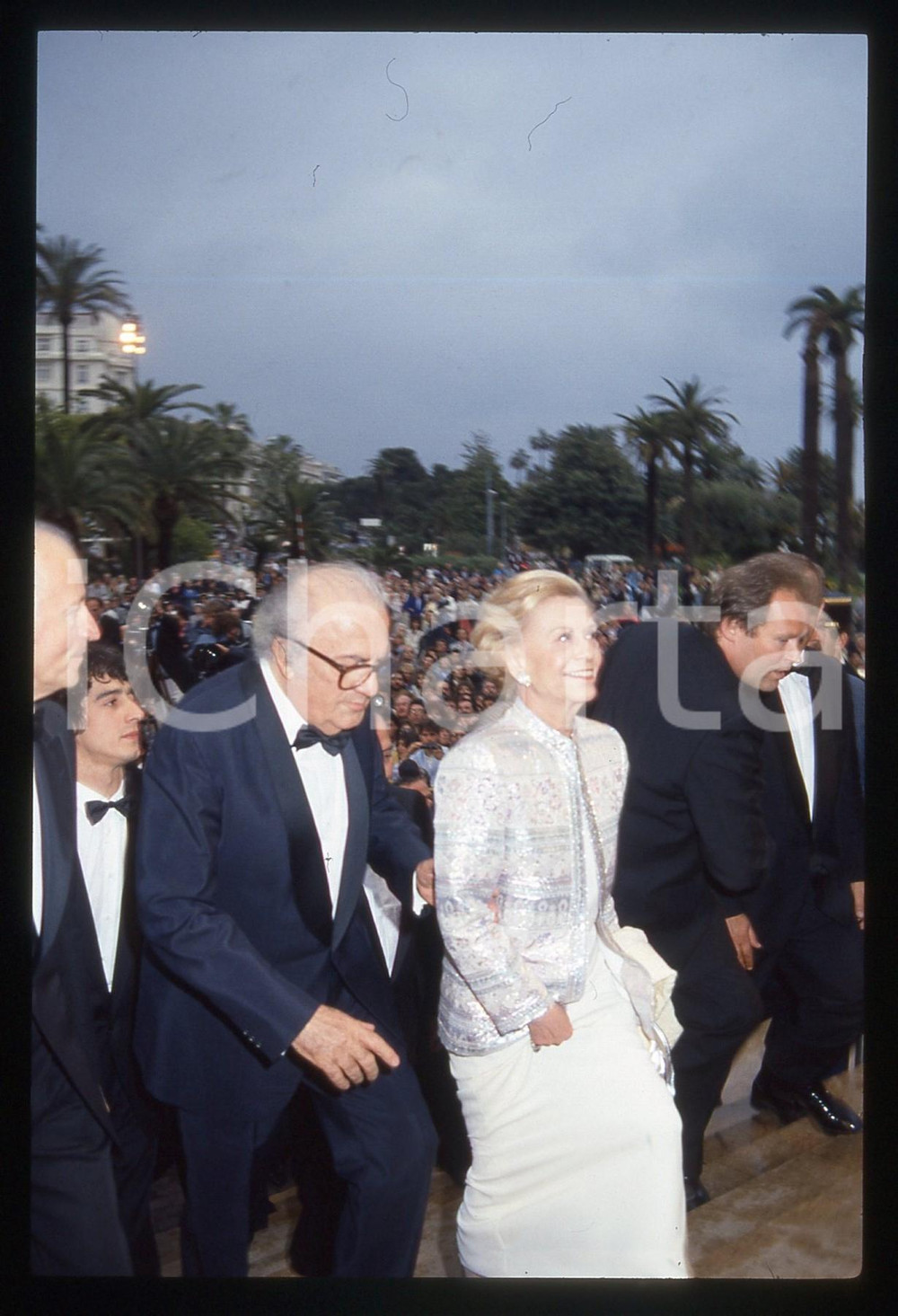 35mm vintage slide* 1987 CANNES Federico FELLINI Giulietta MASINA - Ritratto (3)