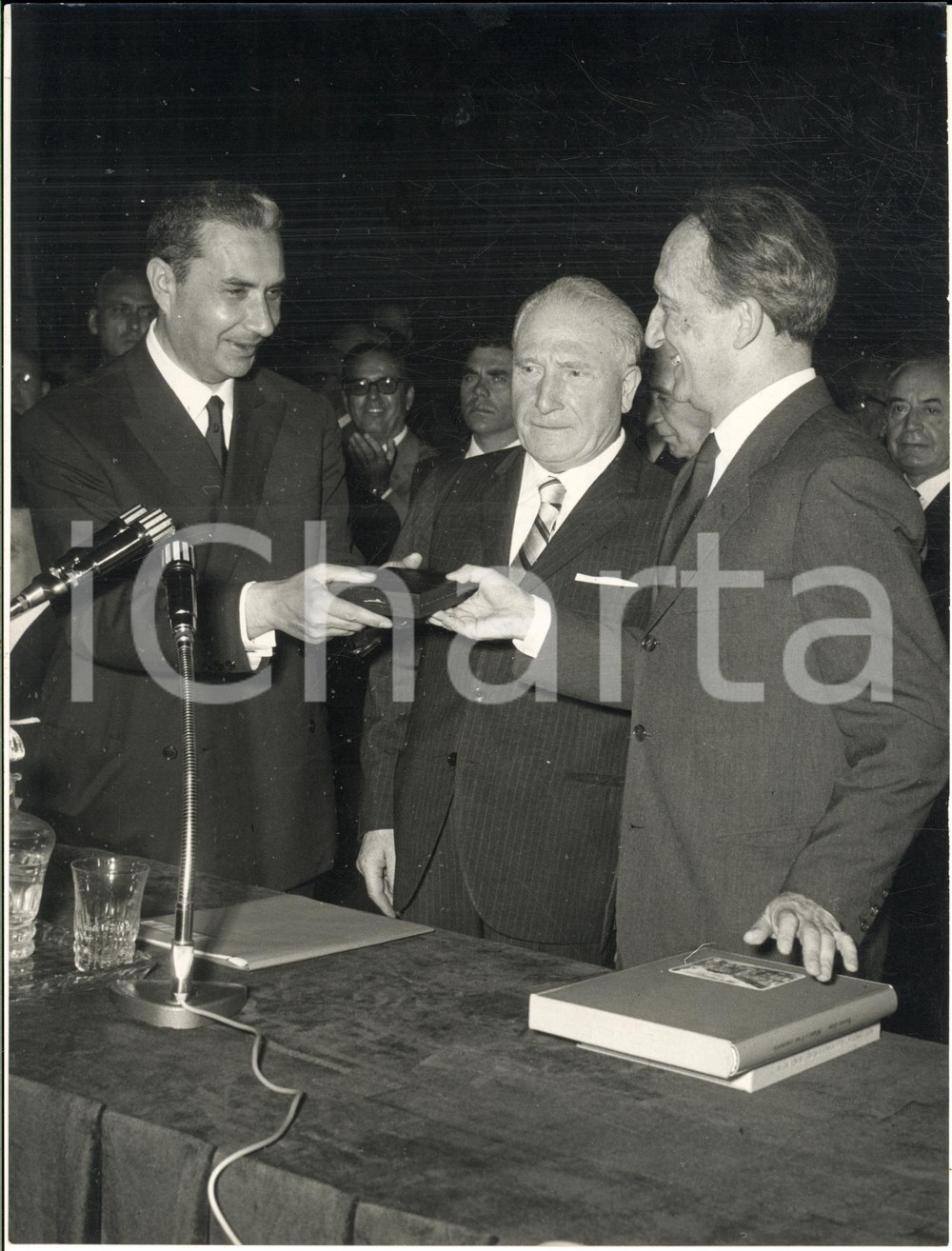 1966 MILANO Aldo MORO al ventennale dell'Unione Commercianti - Foto 18x24 cm
