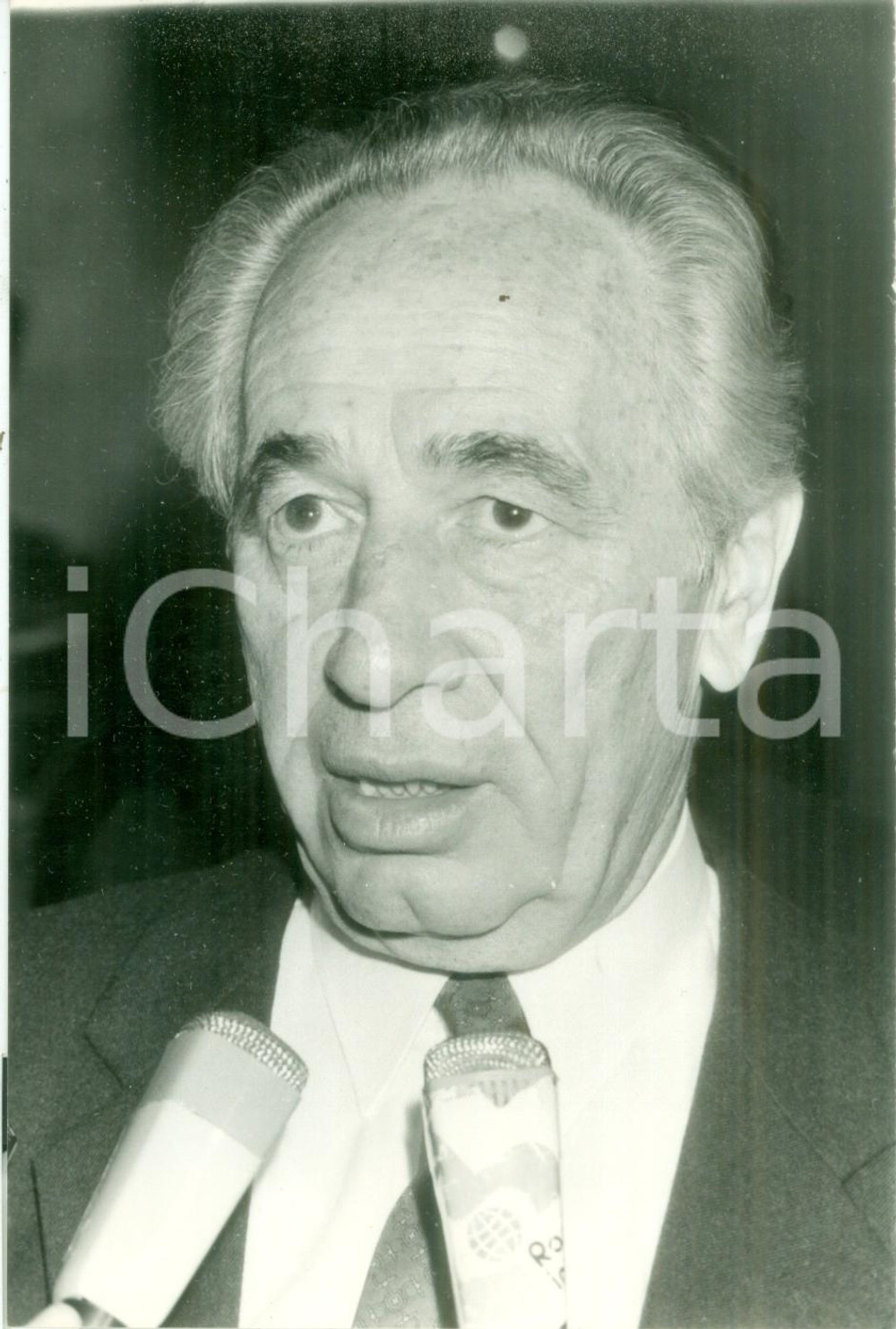Fotografia d epoca originale 1990 ISRAEL Shimon PERES pronto a formare il governo Fotografia 1