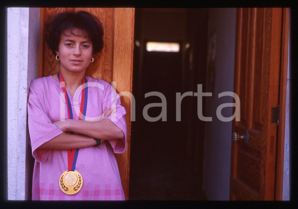 35mm vintage slide* 1994 GIOIOSA MAREA Annarita SIDOTI Oro Europei PARIGI '94 2