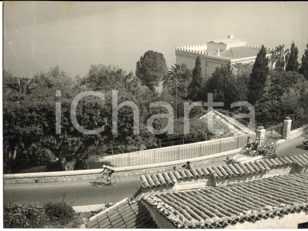 1954 CICLISMO GIRO D'ITALIA Tappa PALERMO-TAORMINA Giuseppe MINARDI in fuga FOTO