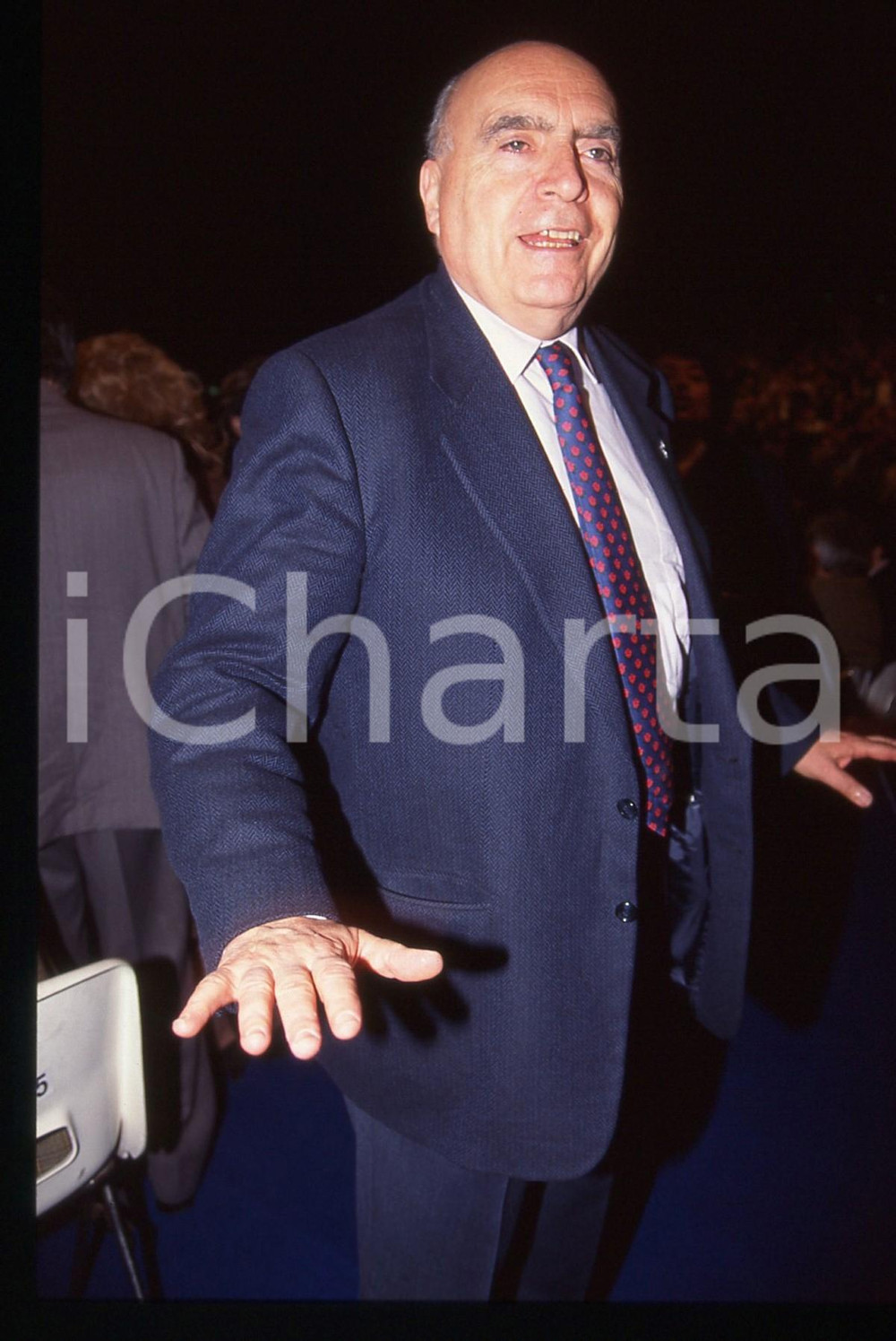 35mm vintage slide* 1985 ca ITALIA Giampiero ORSELLO Ritratto a un evento (1)