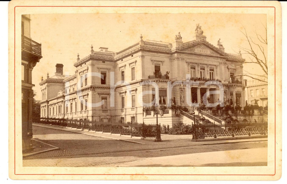 Fotografia d epoca originale 1880 ca SPA LIEGE Etablissement des Bains Photographie VINTAGE 11x16 cm 1