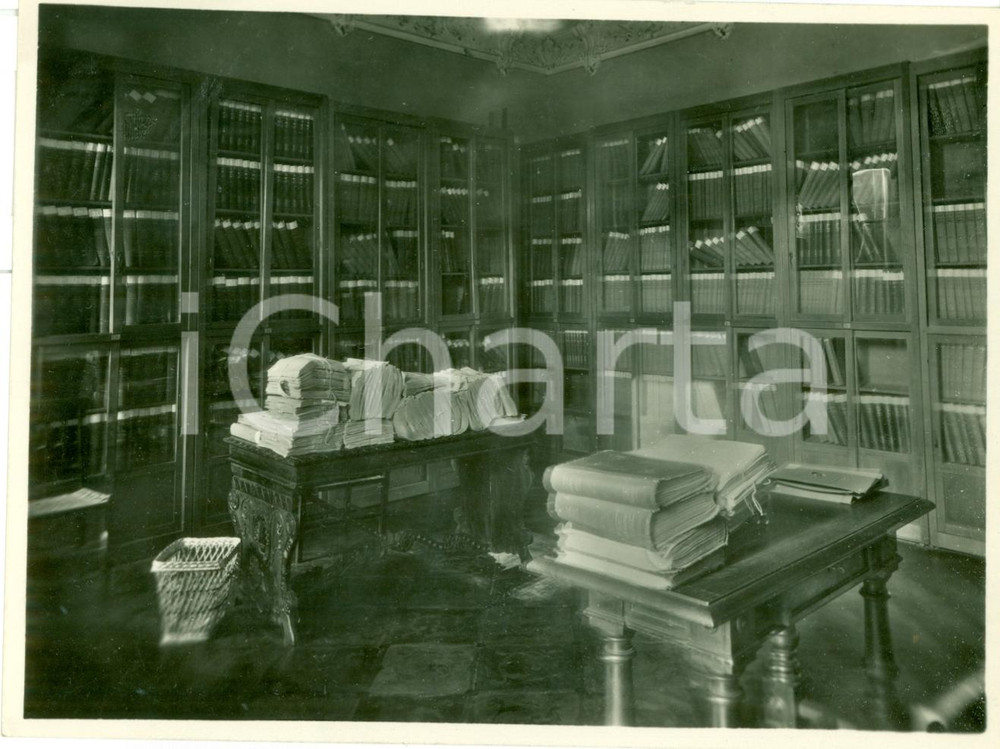 Fotografia d epoca originale 1937 MONZA VILLA REALE Sezione Biblioteca dei Ciechi FOTOGRAFIA 1