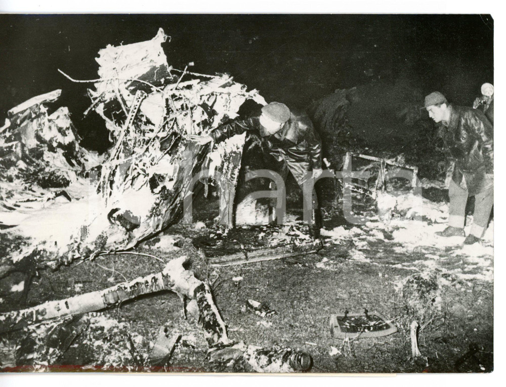 1960 ANKARA Disastro aereo SUD AVIATION CARAVELLE - Soccorsi tra le macerie 