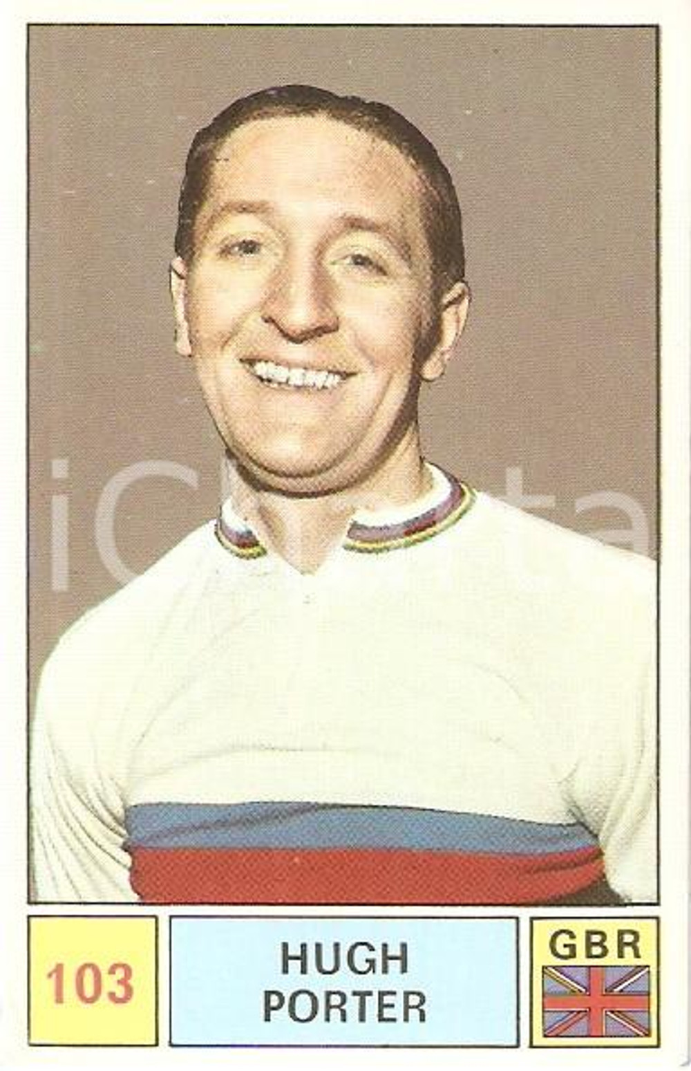 Oggetto da collezione cartaceo PANINI - SPRINT 1971 Figurina Hugh PORTER n. 103 Ciclismo 1