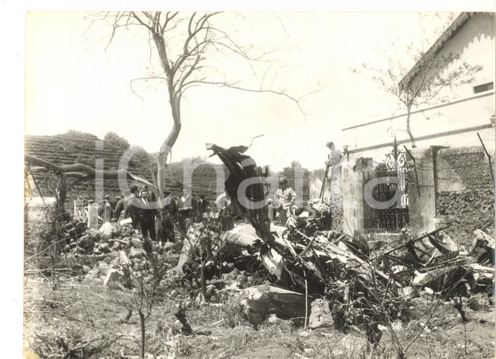 1962 PIEDIMONTE ETNEO Relitto di bimotore americano C 45 precipitato- Foto 24x18